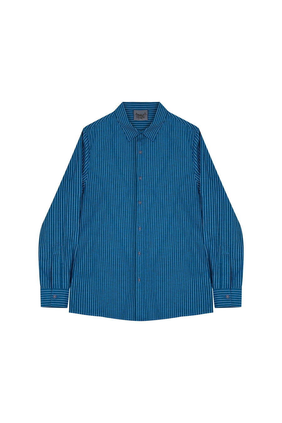 Midnight Blue Striped Oversize Shirt