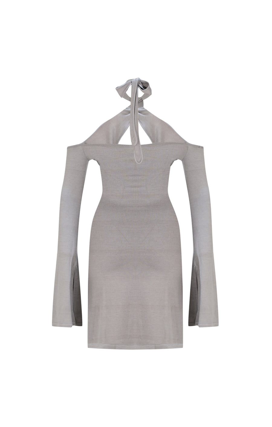 Knitted Grey Mini Dress