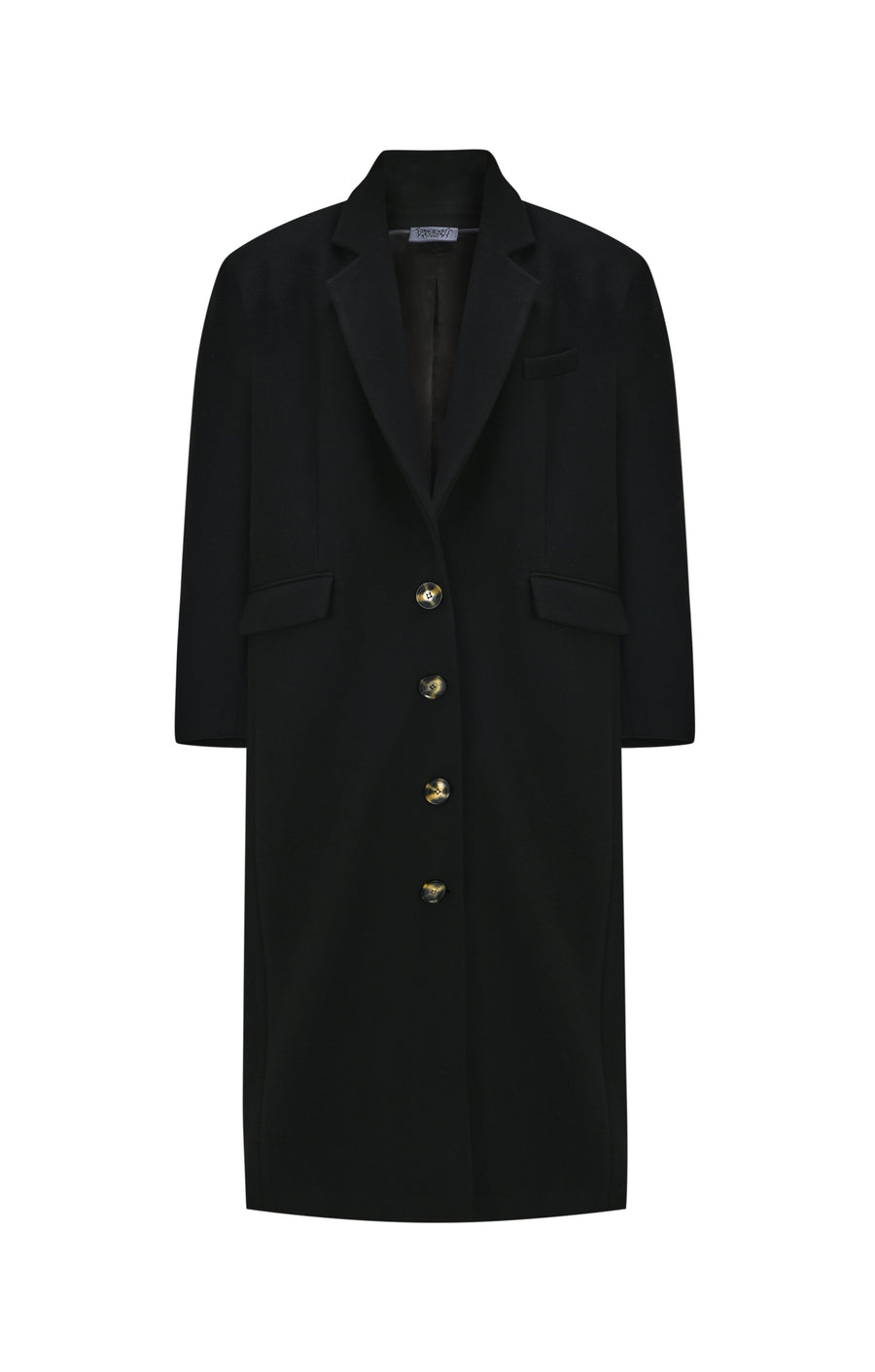 Single Breasted Women’s Black Coat