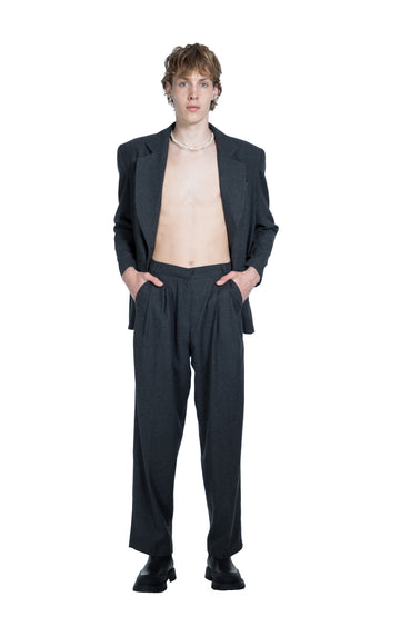 Charcoal Grey Tailored Men’s Trousers