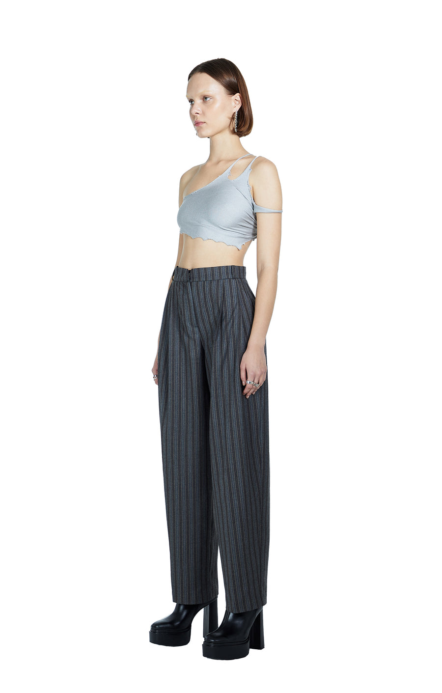 Striped Tailored Women’s Trousers